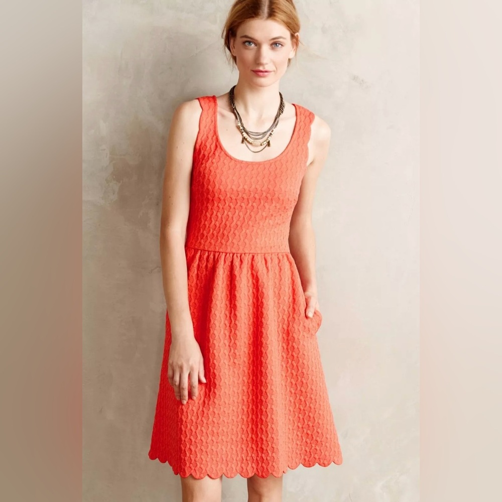Maeve Caye Scalloped Dress
